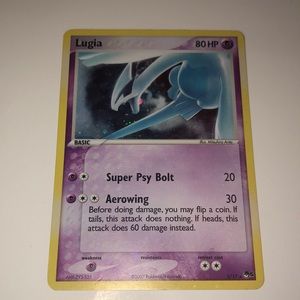 Lugia Holo Pokémon card